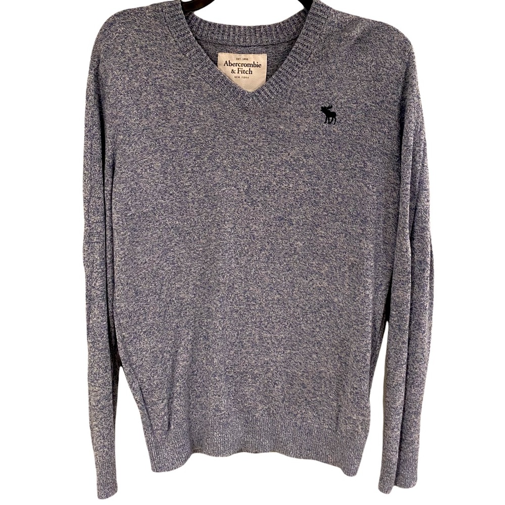 **LIKE NEW** Abercrombie & Fitch Blue V-Neck Sweater. Size S
